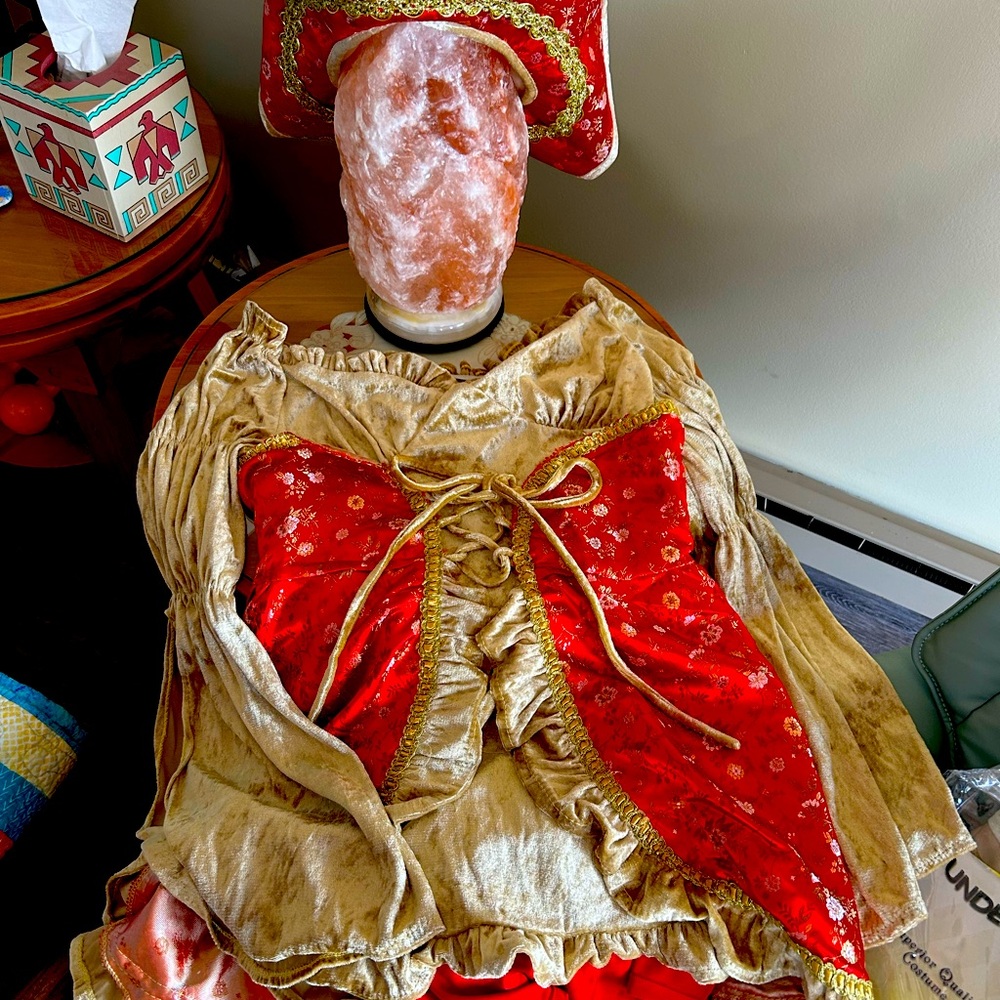 Women’s Pirate Costume - Red and Gold